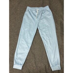 Unbranded Mens XXL Sweatpants Light Blue Joggers Elastic Waist Drawstring